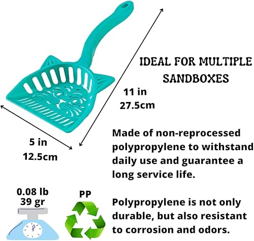 Miniatura 2 de SP TheBestChoice Caja de arena para gatos con pala para limpiar  Diseño ergonómico y resistente  Original y con medidor de arena para una limpieza