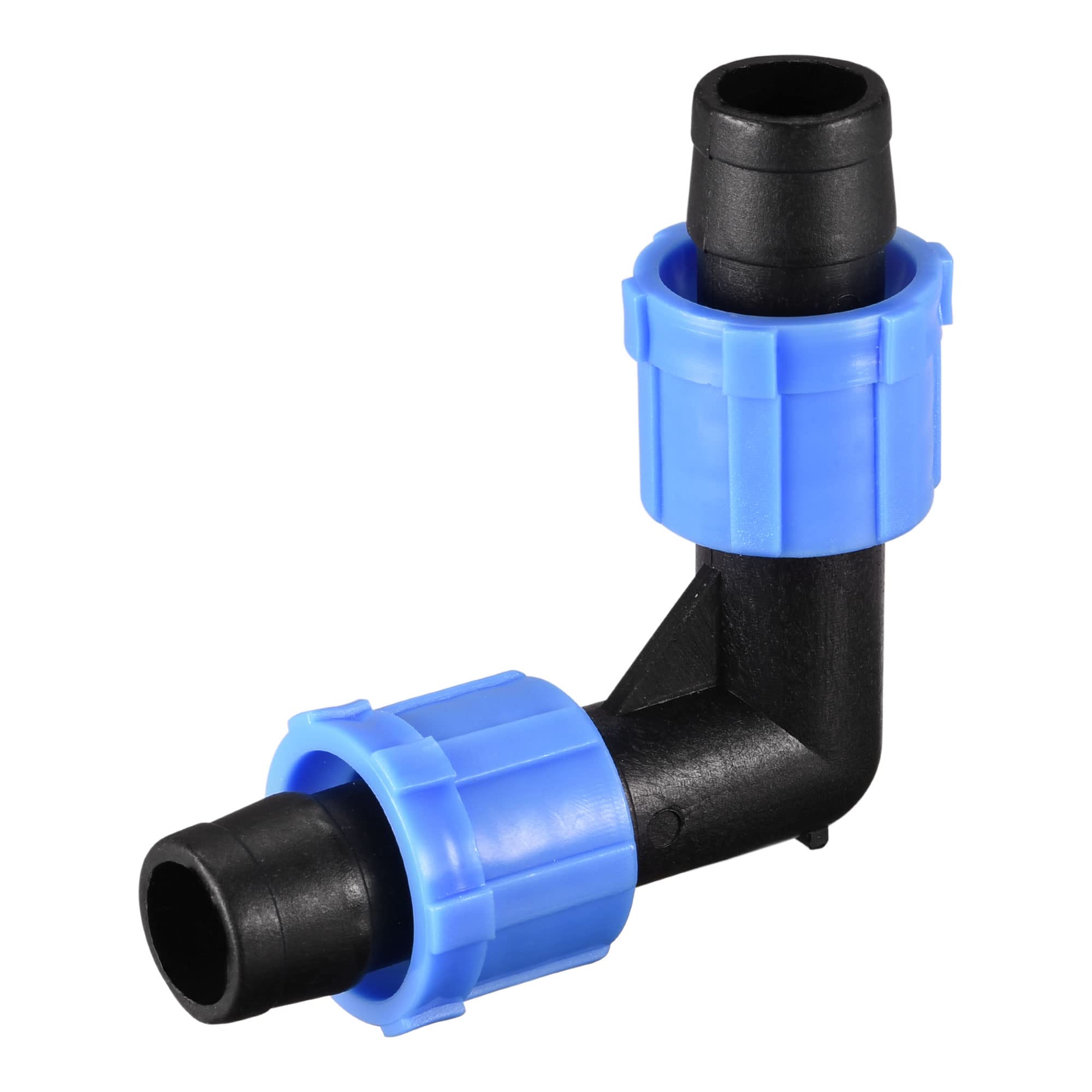 Raccord coudé d'arrosage goutte à goutte 16 mm MECCANIXITY bleu pour tube PE (Lot de 10)