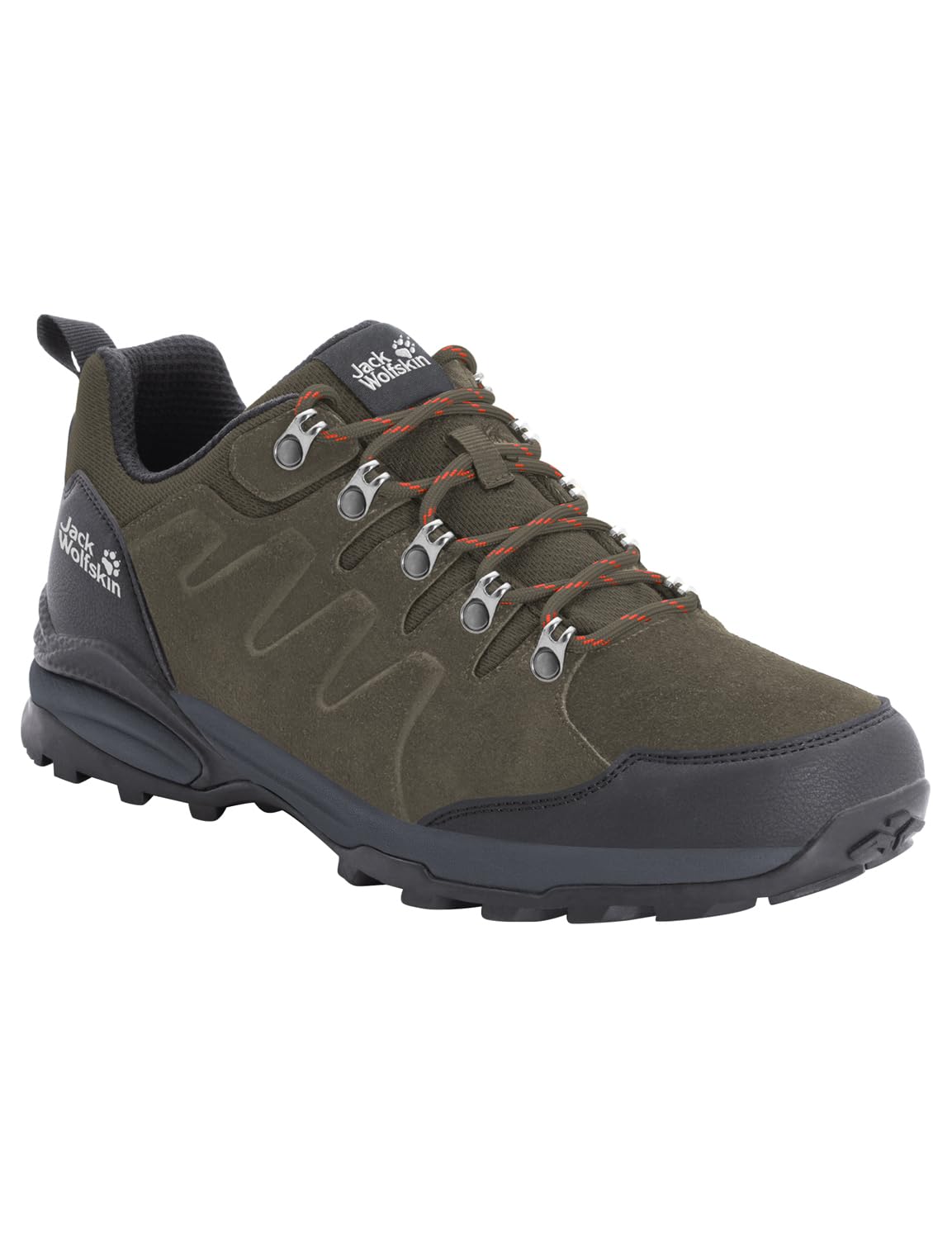 Jack Wolfskin Herren Refugio Texapore Low M Walking-Schuhe, Khaki / Phantom, 41 EU – Ansicht 5