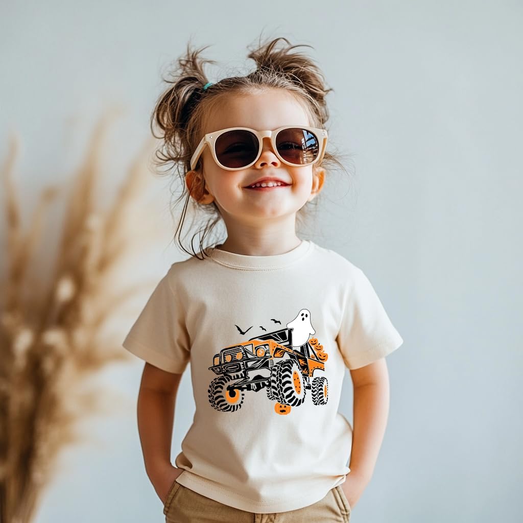 Halloween Shirt for Kids – Toddler Boys & Girls HolidayT-Shirt, Pumpkin Ghost Skeleton Dinasour Mummy,2T-8T - Image 5