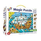 Adecuado para las edades 4-8 Galt Toys Caribe Puzle Mágico – Barco Pirata (GA1003850)