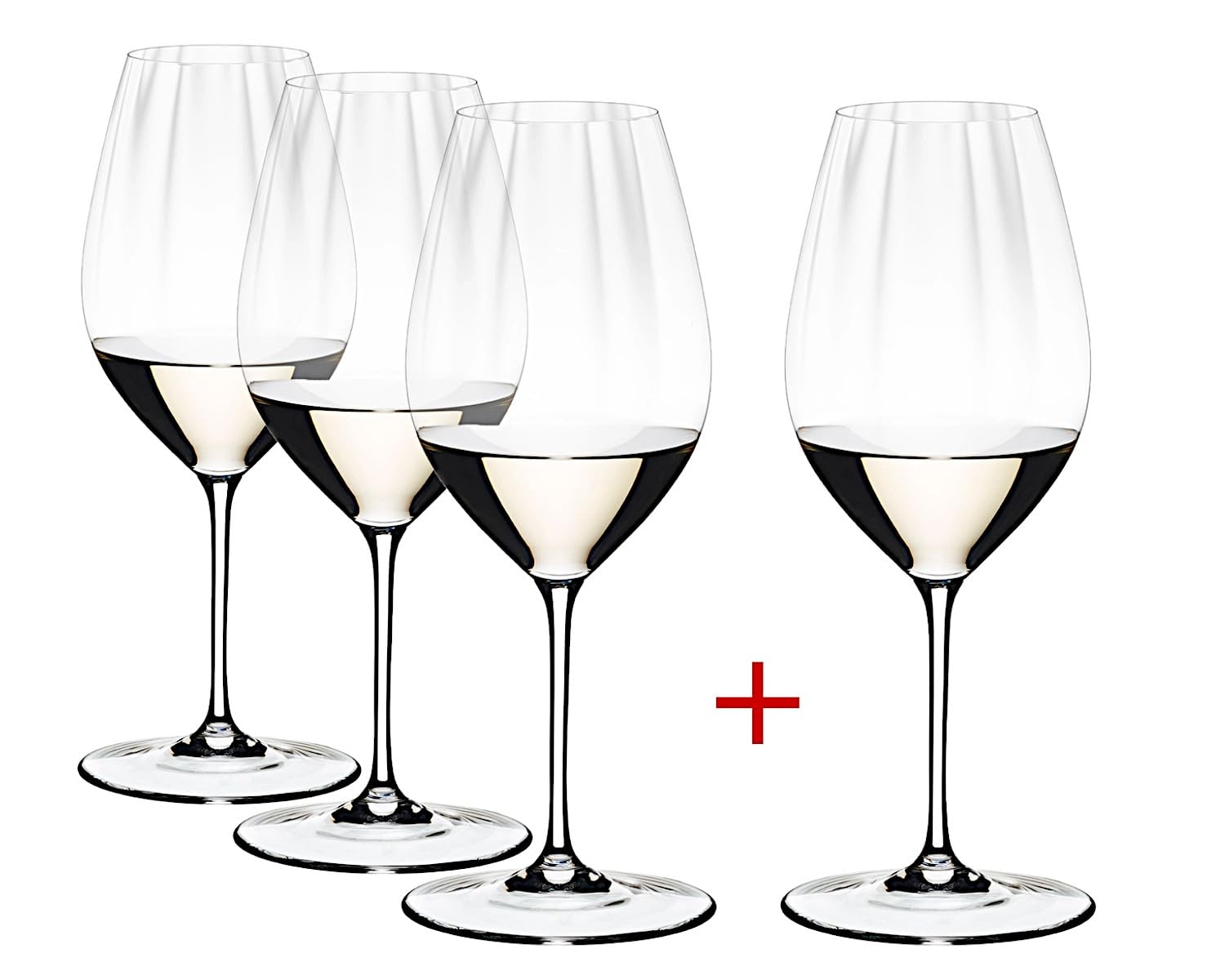 RIEDEL Performance Riesling - Vorteilsset – Kauf 4, Zahl 3, Weinglas, Kristallglas, Spülmaschinenfest - 5884/15-1