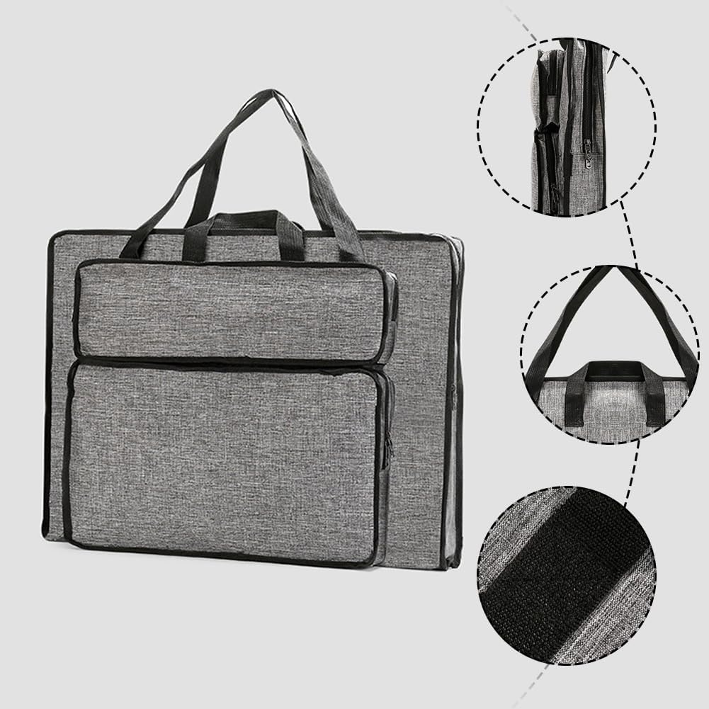 CEWROM A3 Zeichentasche, wasserdichte Transporttasche für Zeichenplatte & Skizzen – Tragbare Kunst-Portfolio-Tragetasche für Kinder & Künstler – Zeichenbrett Tasche, Künstlermappe, Kunsttasche