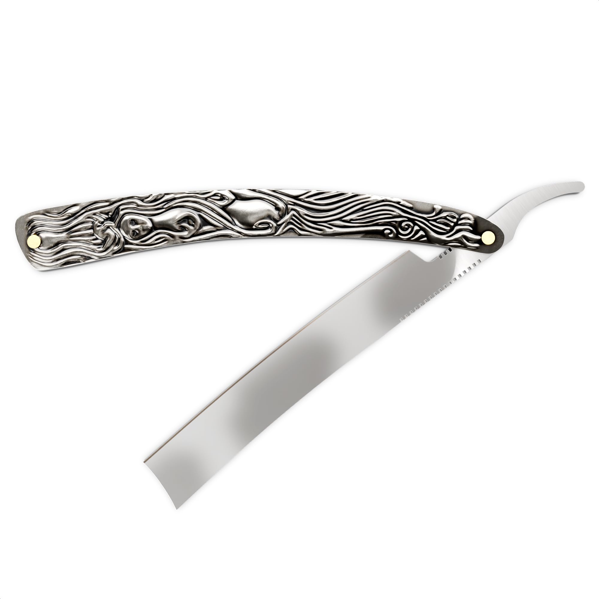 Professional Mens Straight Razor – 11.4" Barber Straight Razors for Men with Pre-Sharpened Carbon Steel Blade – Rust-Resistant & Easy to Clean Shaving Knife for Men, Ergonomic Handle & Durable Build