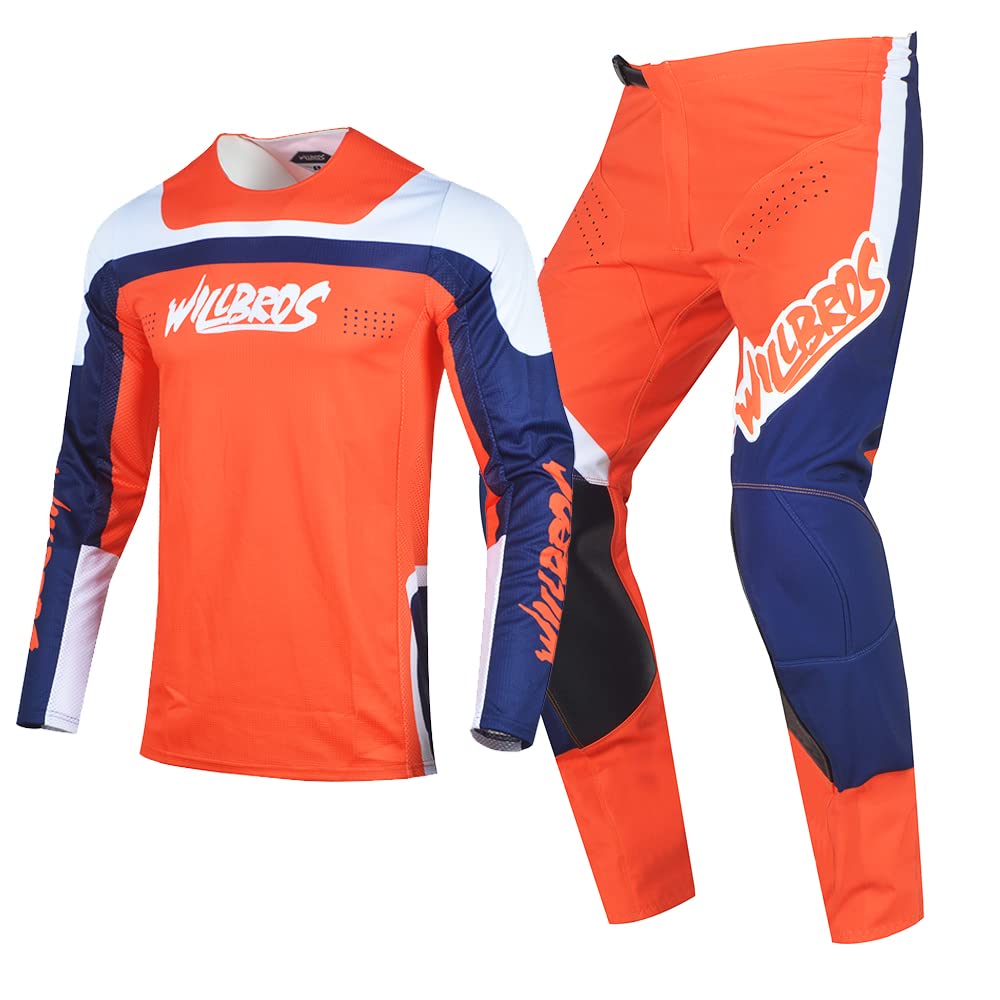 Masculino Pantalones de Jersey Camiseta de Motocross Bicicleta Todoterreno Todoterreno MX Traje Montar en Bicicleta Adultos