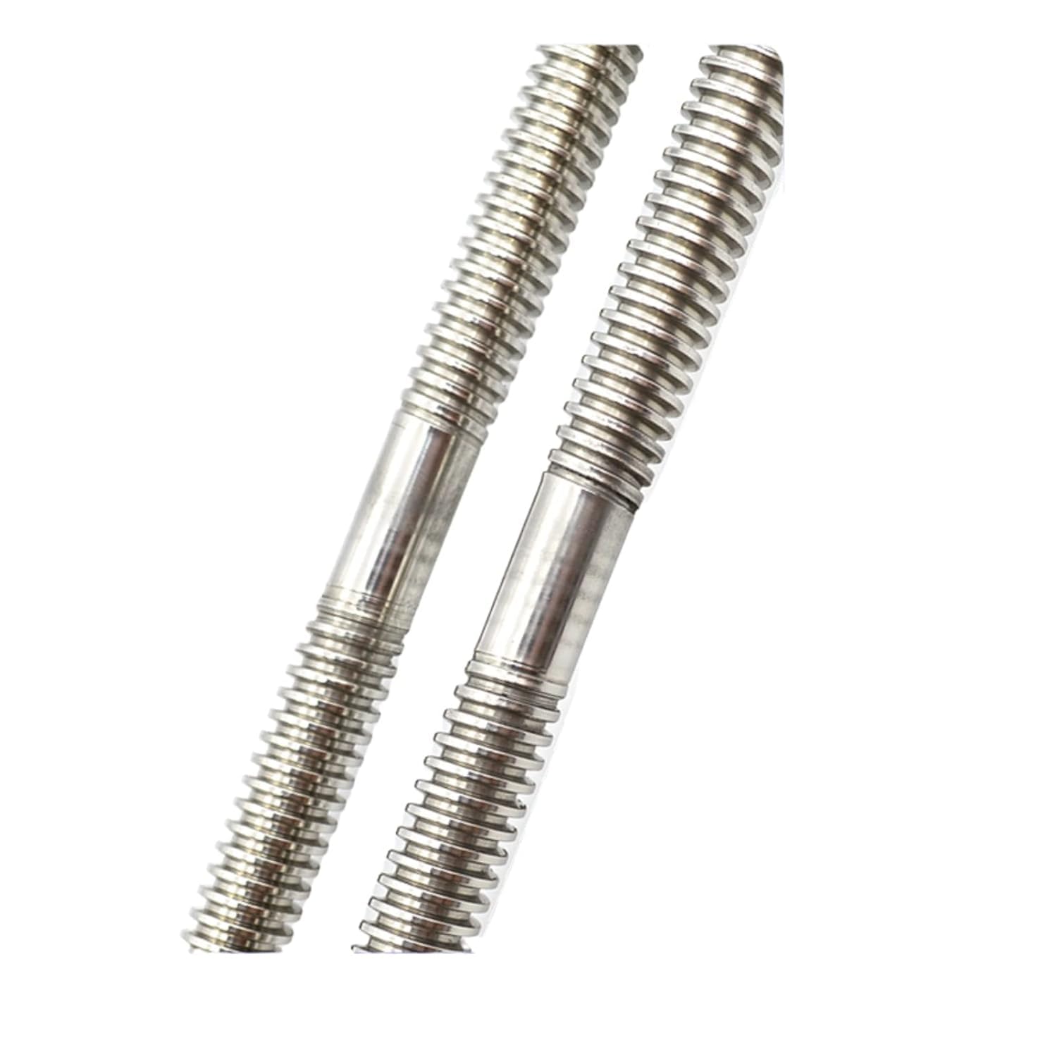 T10 10mm Lead Screw 22.05 inch / 560mm Length, Right and Left Hand Bi Direction Lead Screw with 2Pcs Brass Nuts (Acme Thread, Pitch of Screws: 2mm, Lead: 2mm, Single Start) Used in 3D Printer