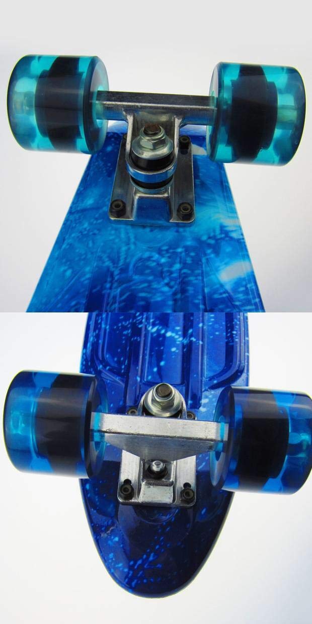 Étoile Imprimer Exporter Astuce PP en Plastique Penny Petit Conseil De Poisson Enfants Adulte À Quatre Roues Skate Skate Planche À roulettes Penny Board (Taille : 27 inches)