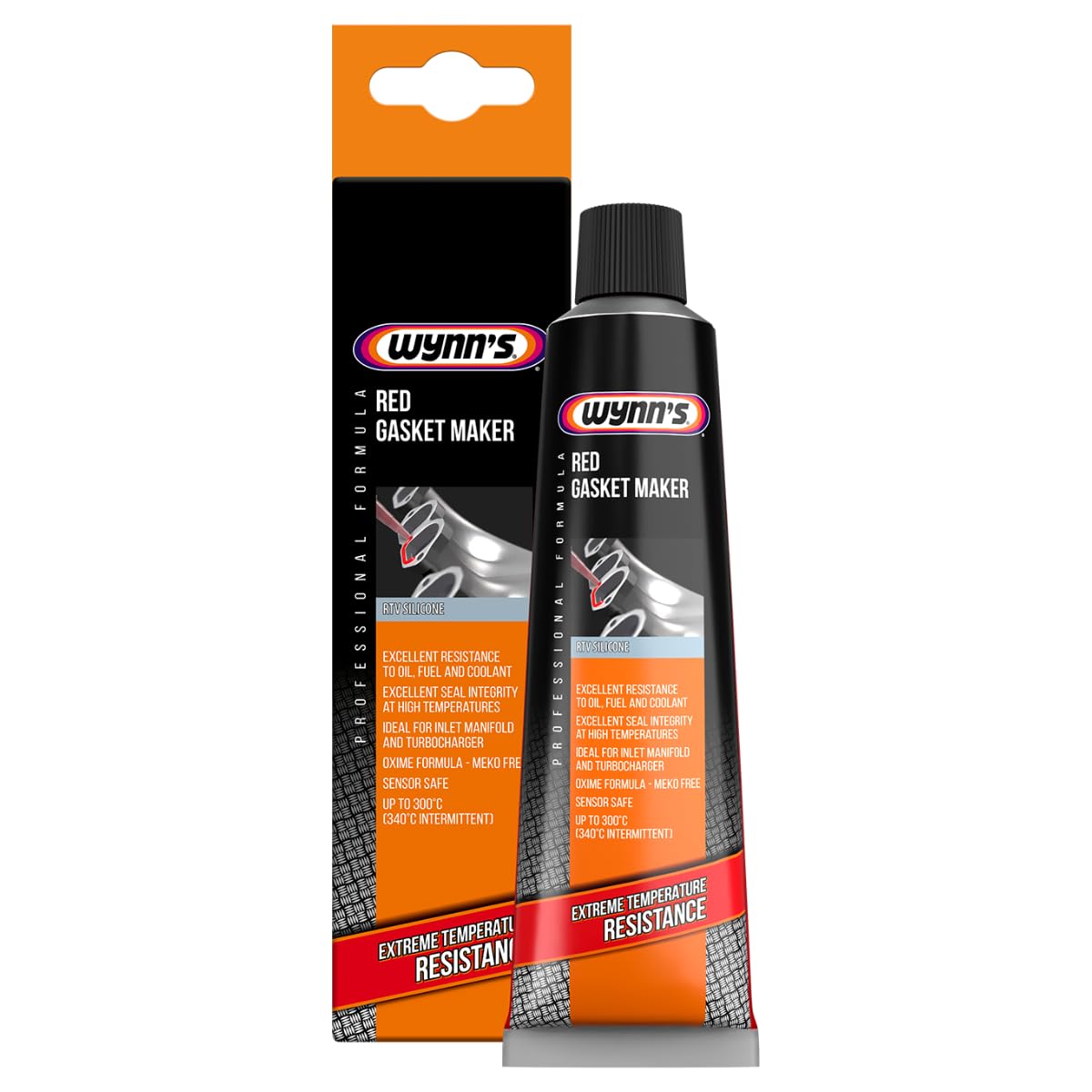 Wynn's Red Gasket Maker – High Temperature RTV Silicone Sealant - 80 ml