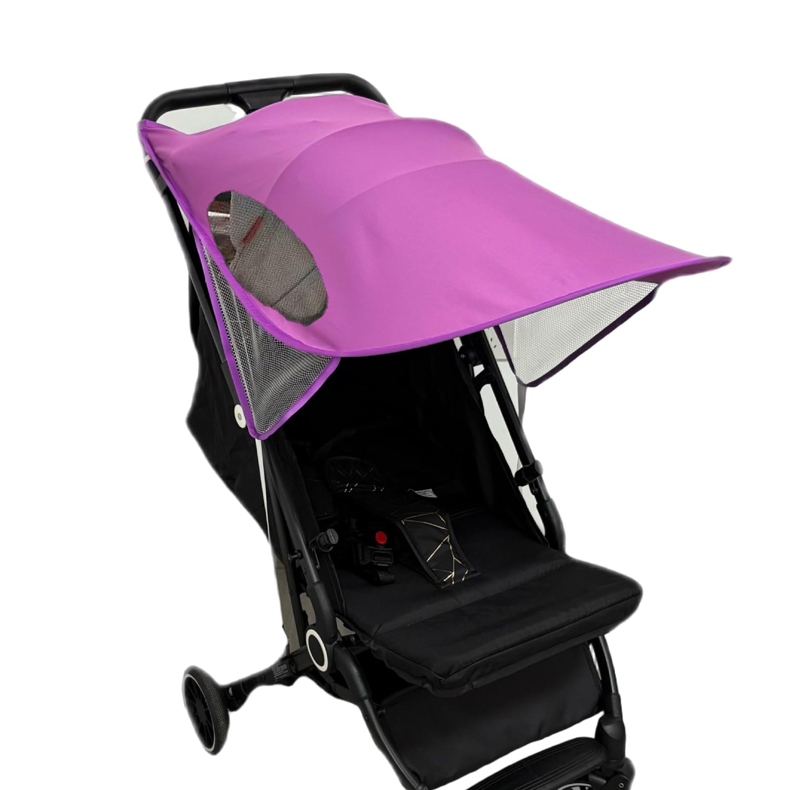 Universal Pram Sun Shade UPF 50 + Adjustable Baby Strollers Sun Shade Canopy Infant Breathable Pushchair Buggy Sunshade Cover Lightweight Foldable Baby Stroller Awning UV Protection Sunshade Cover