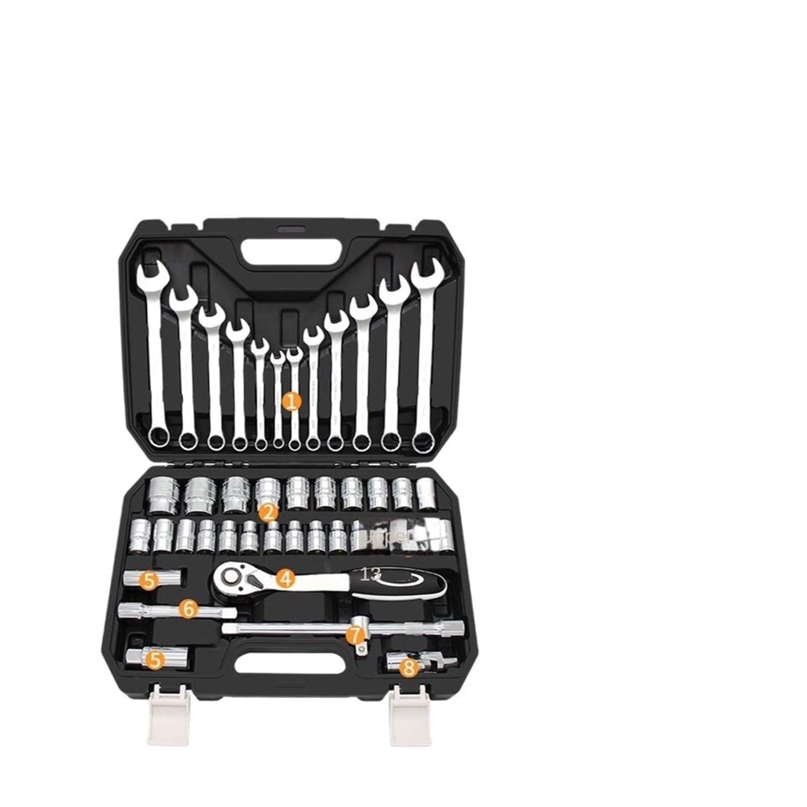 Kit di Riparazione Auto, Chiave a Bussola per Riparazione Auto, Cassetta degli Attrezzi Multifunzione, Set di Attrezzi per Riparazione Auto (Colore: 43 Pezzi)