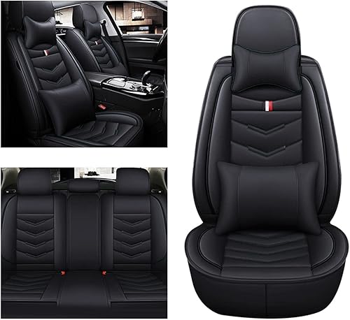 Fundas de asiento de automóvil para Charger RT SRT SE 2006-2019 5 asientos, juego completo de funda de cojín de cuero sintético para automóvil,