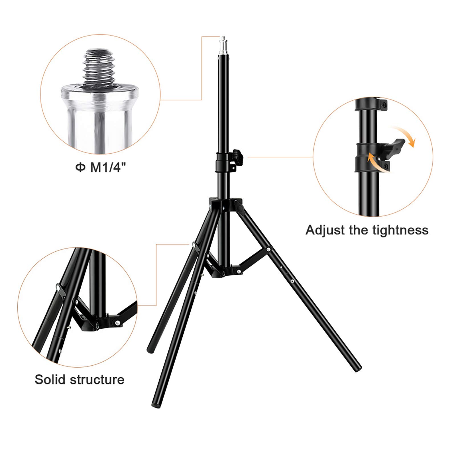 12-in Light Ring con allungabile basamento del treppiedi e supporto del telefono a distanza per il Live Streaming, selfie Ringlight per la macchina fotografica di registrazione video snd Fotografia