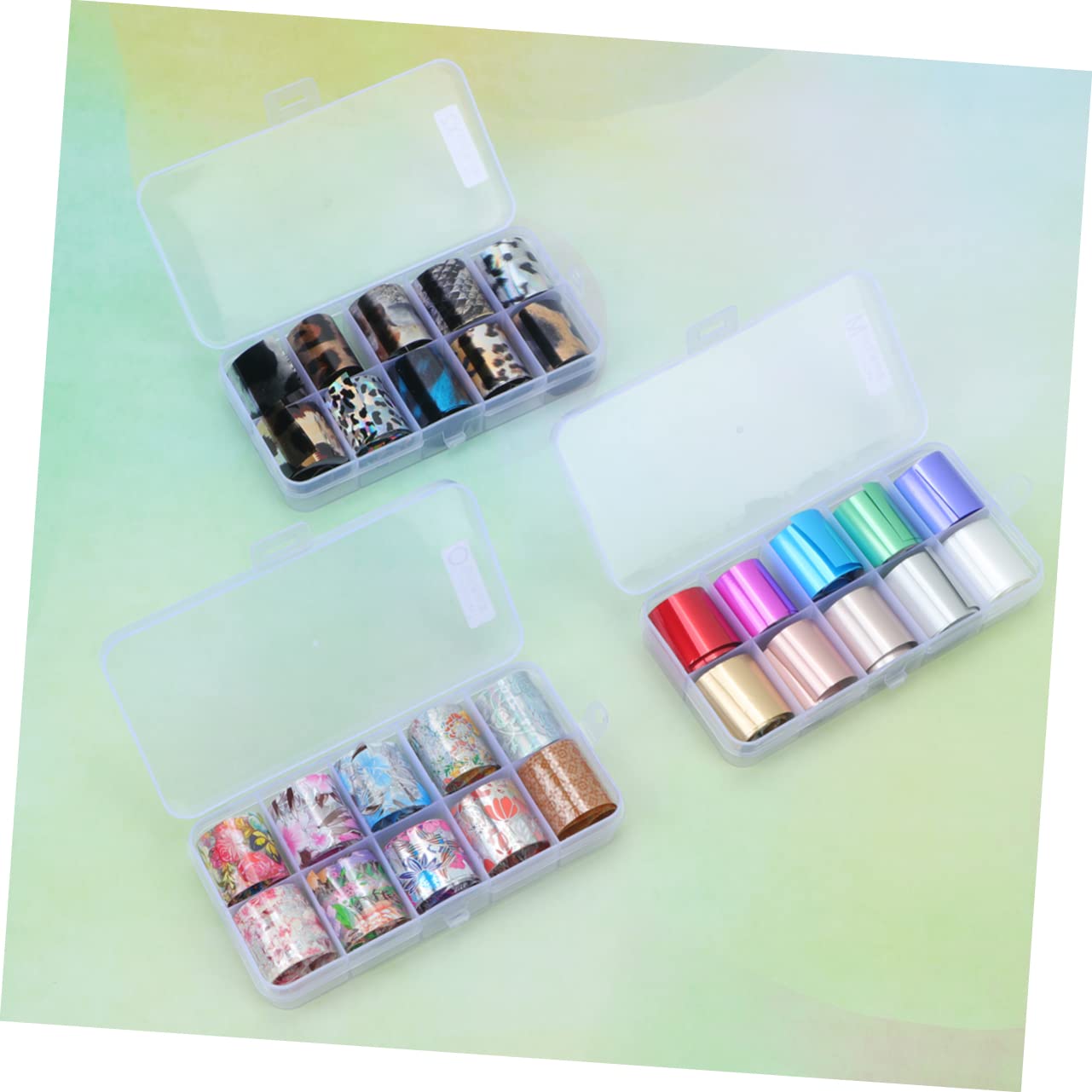 SHERCHPRY 2 Series Pegatinas De Transferencia De Foil Para Uñas Decoraciones Adhesivas De Para Manicura De Uñas Para Mujeres Juego 50 * 2