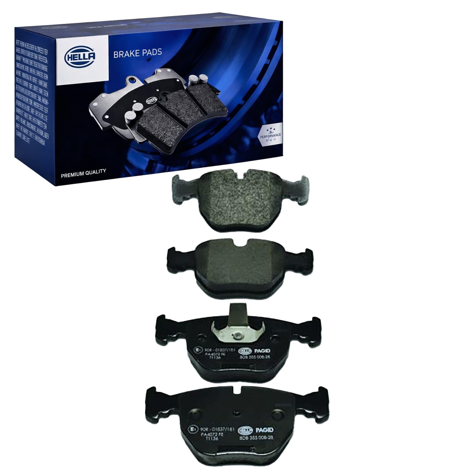 BRAKE PAD SET DISC BRAKE 8DB 355 008-281 FOR ALPINA BMW 7/E38 X3/E83/SAV X5 4.6L