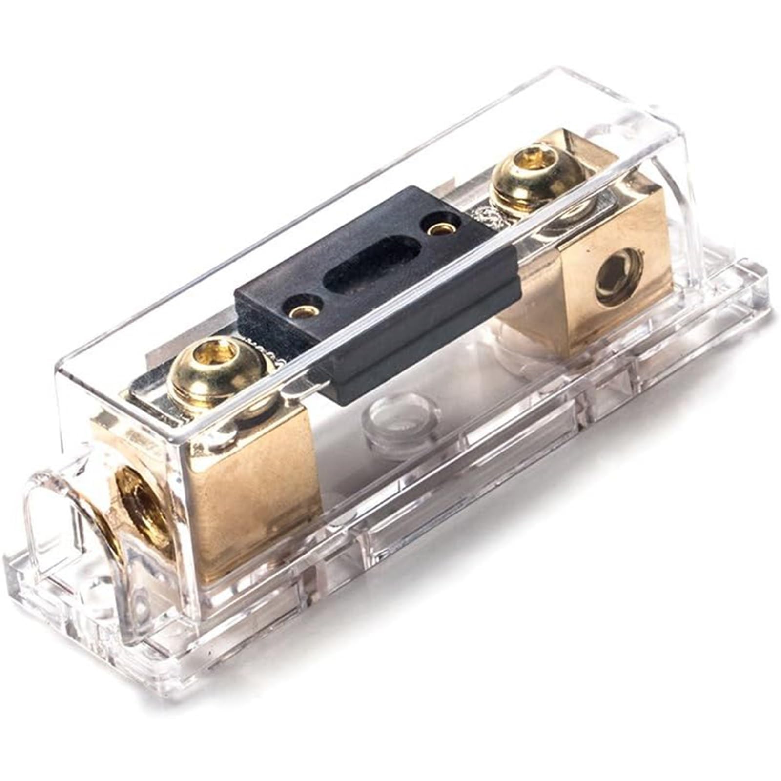 THE WHITE SHOP 100A Inline Fuse Holder fits for 0 2 4 Gauge Wire Including 100A Fuse