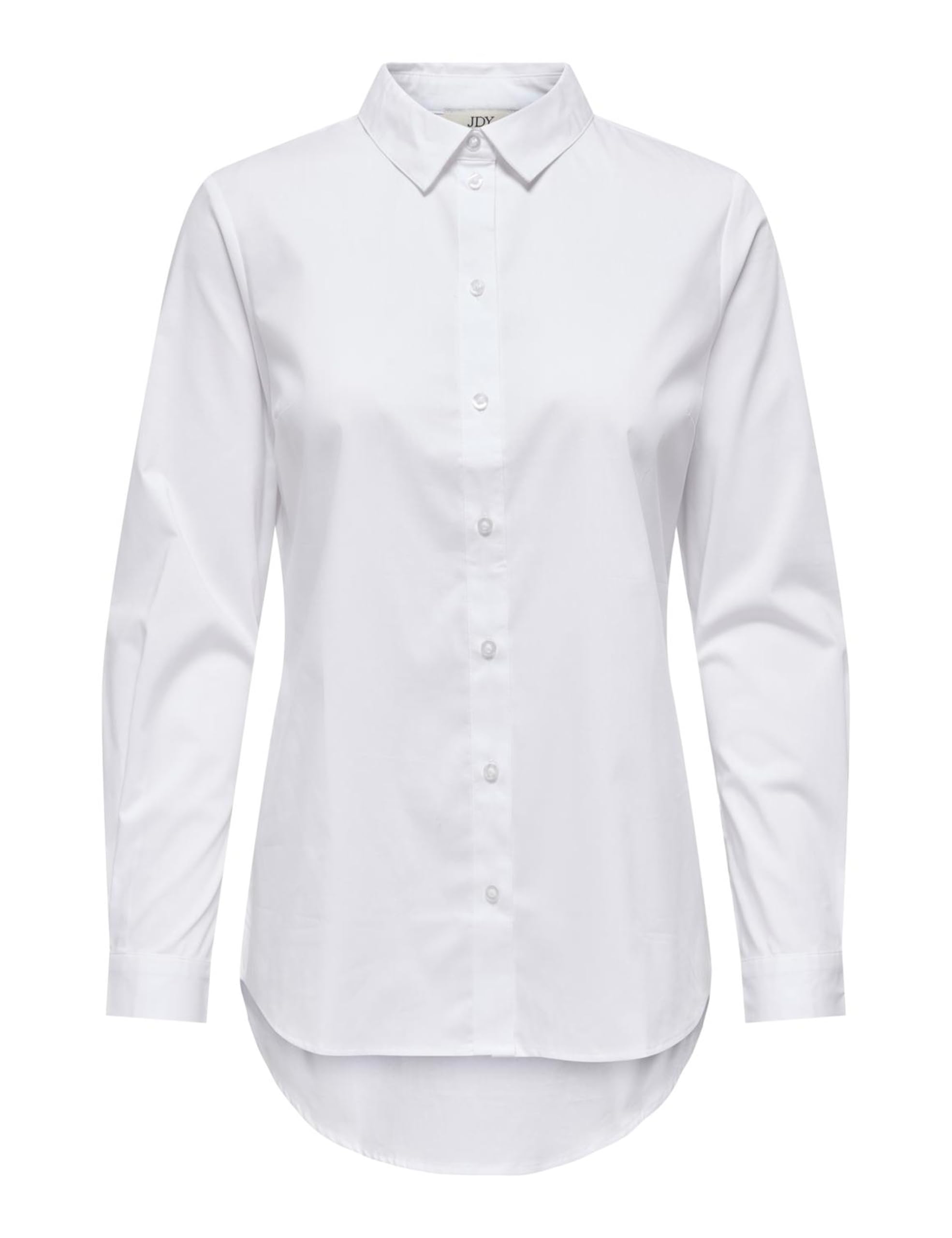 JACQUELINE de YONG Femme Chemise Blouse Manches Longues Basique Affaires Tunique Chemisier Classique Coupe Régulière Extensible Haut JDYMIO, Couleurs:​Blanc, Taille:​36