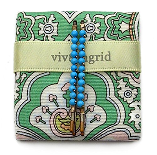 viv&ingrid Mini Bobby Pair - Set of 2 Bobby Pins with Semiprecious Turquoise Stones