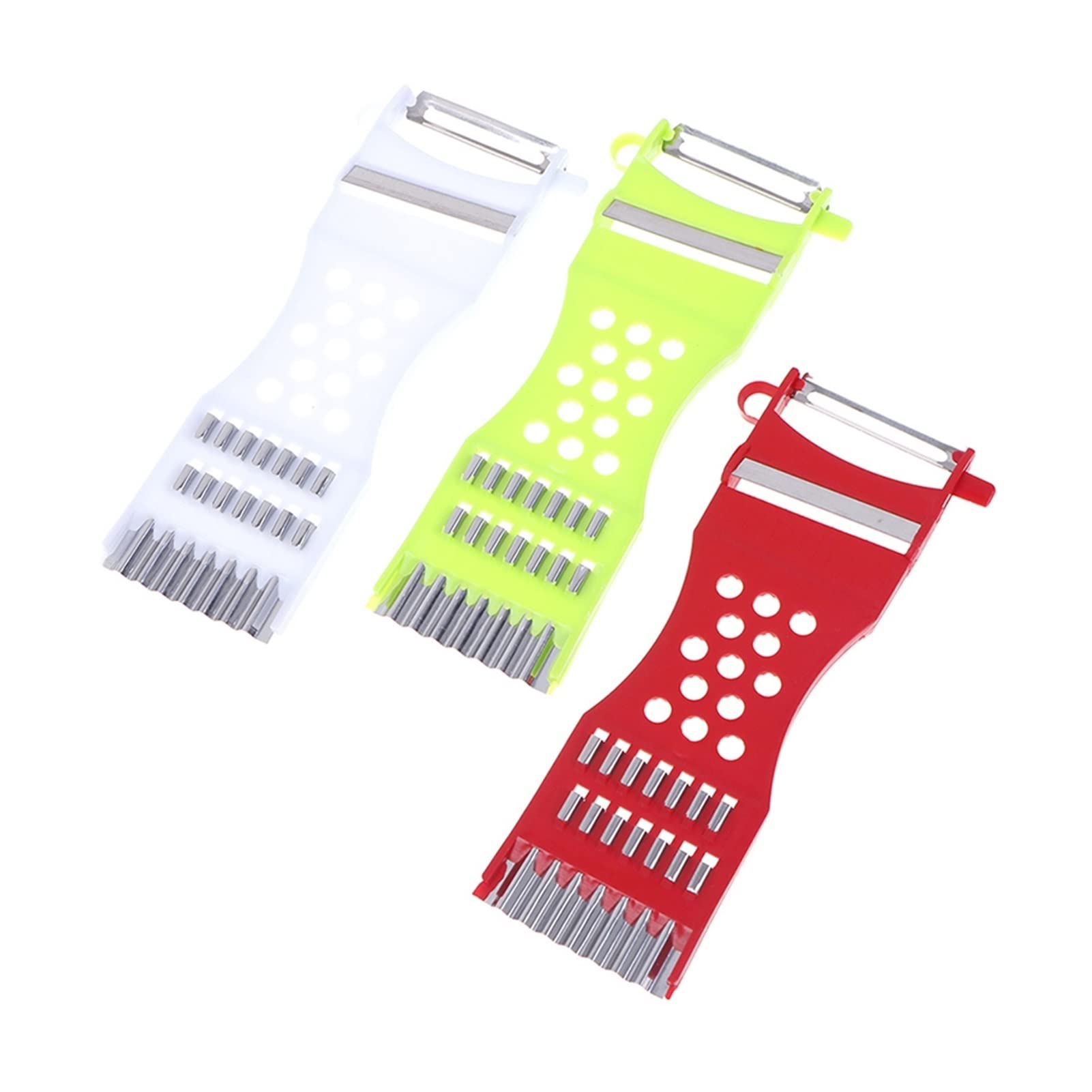 Tomyeus White Fruit Vegetable Peelers Vegetables Cutter Garlic Grater Potato Peeler Cucumber Carrot Slicer Graters Fruit Vegetable Tools Kitchen Gadgets For Home Kitchen (Color : )