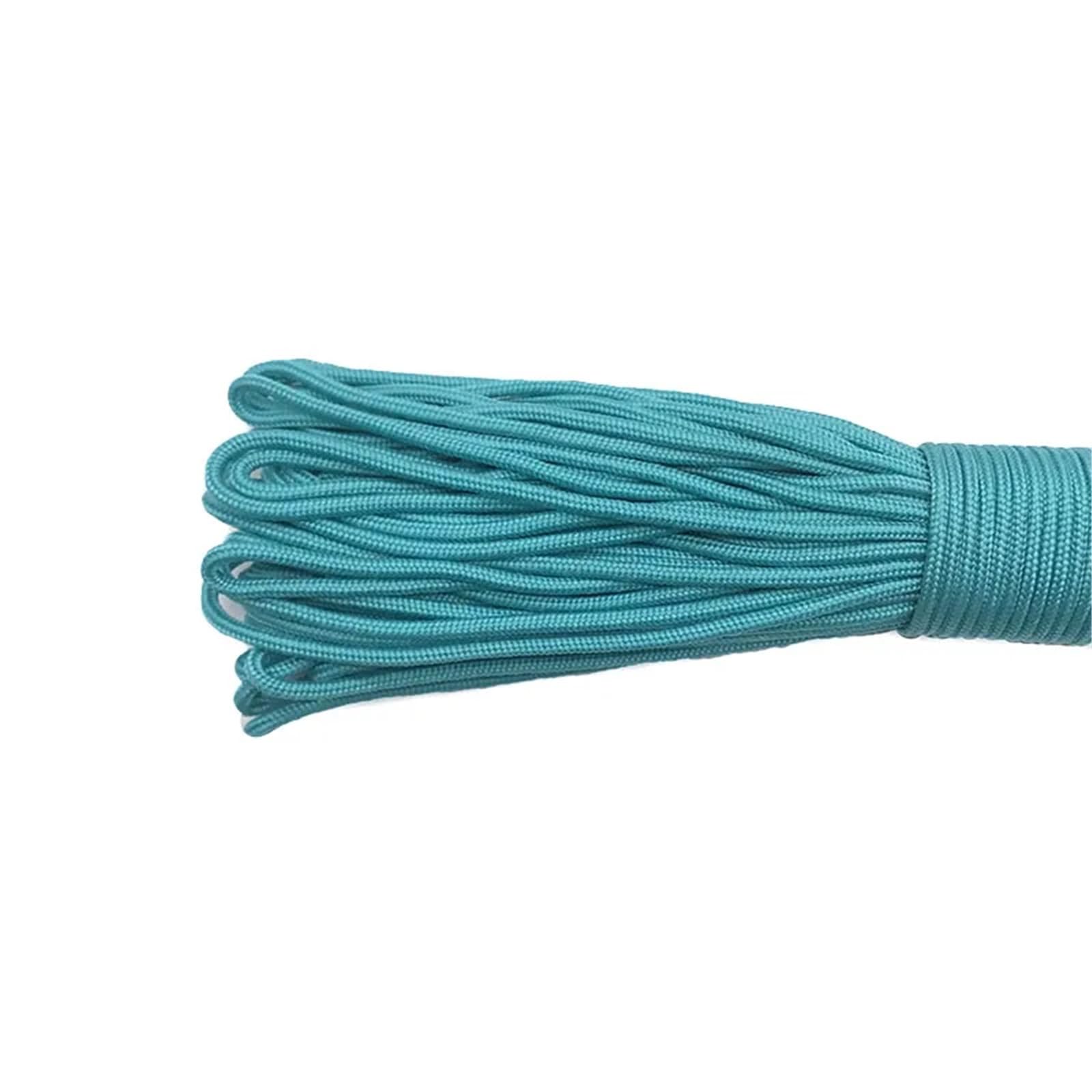 Paracord 100M Dia 2mm One Stand Cores Paracord For Survival Parachute Cord Lanyard Camping Climbing Rope Hiking Jewelry Making(Lake Blue,50FT)