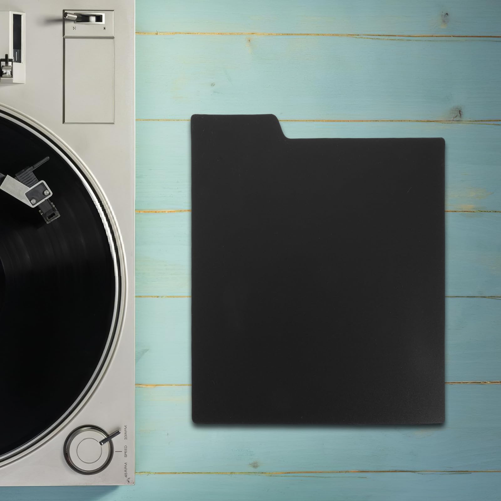 Divisori per Dischi in Vinile Regolabili in Plastica con Tab, 10 Pezzi | Neri, per Copertine e Dorsi di Vinili, Organizzazione per Scaffali e Libreria