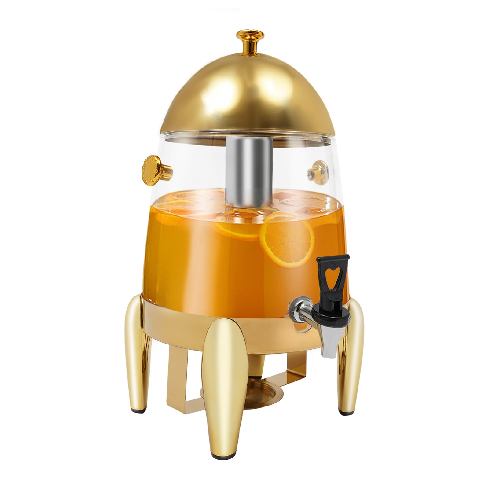 3.17 Gal Insulated Beverage Dispenser Portable Drink Dispenser with Faucet, Stainless Steel Coffee Urn, Hot Tea Clear Container for Weddings Parties Kitchens Banquets Offices