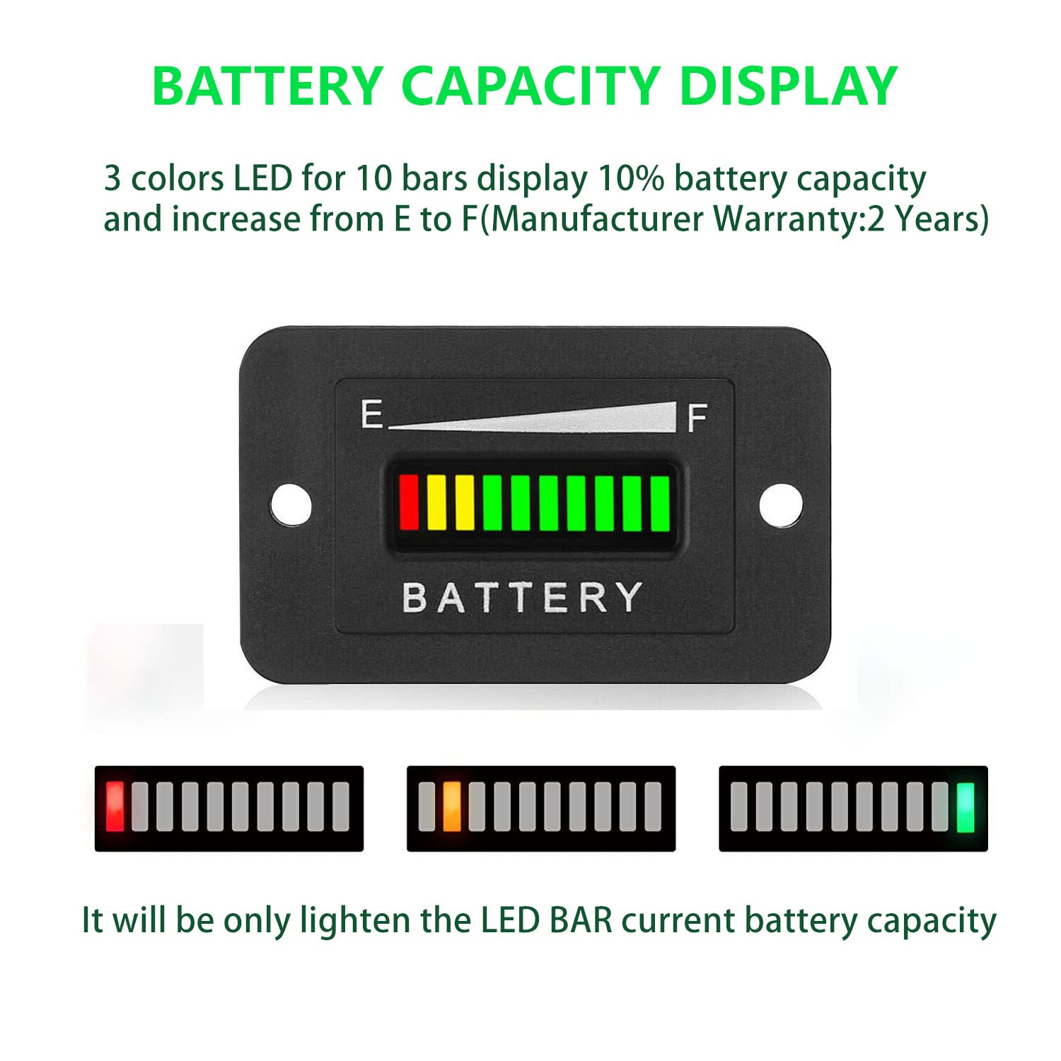 Battery Hydrometer Dial Easy Read Professional Golf Cart Car Deep Cycle Tester