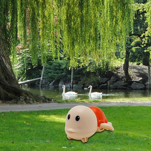 Image of Swimming Turtle Bath Toy for Kids | Floating Water Toy with Moving Action | Colorful Turtle Toy for Bath Time, Pool Play & Water Fun for Toddlers Orange Colour