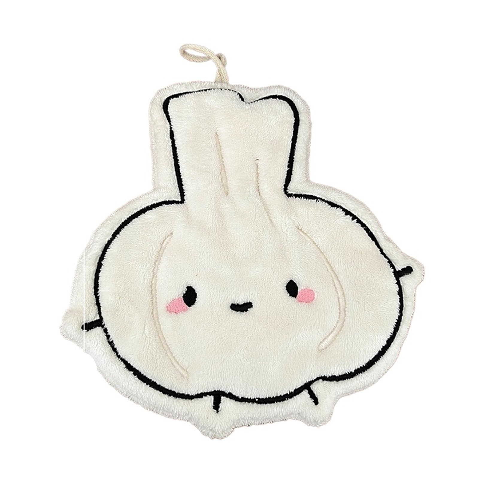 PPdingding 2pcs Kawaii Soft Absorbent Hand Towels - Cute and Functional Kitchen & Bathroom Cleaning Cloths(Color3)