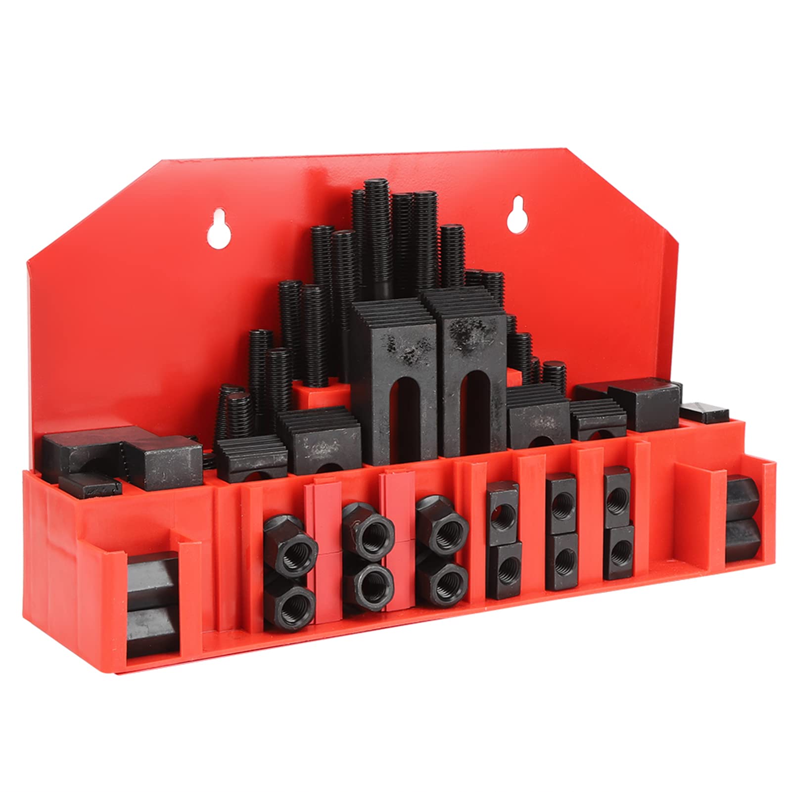 Machinist Promo Kit, 58Pcs Machinist Promo Kit Heat Treated T Slot Clamping Kit for Lathe Milling Machine M10, Hose Clamping Tools