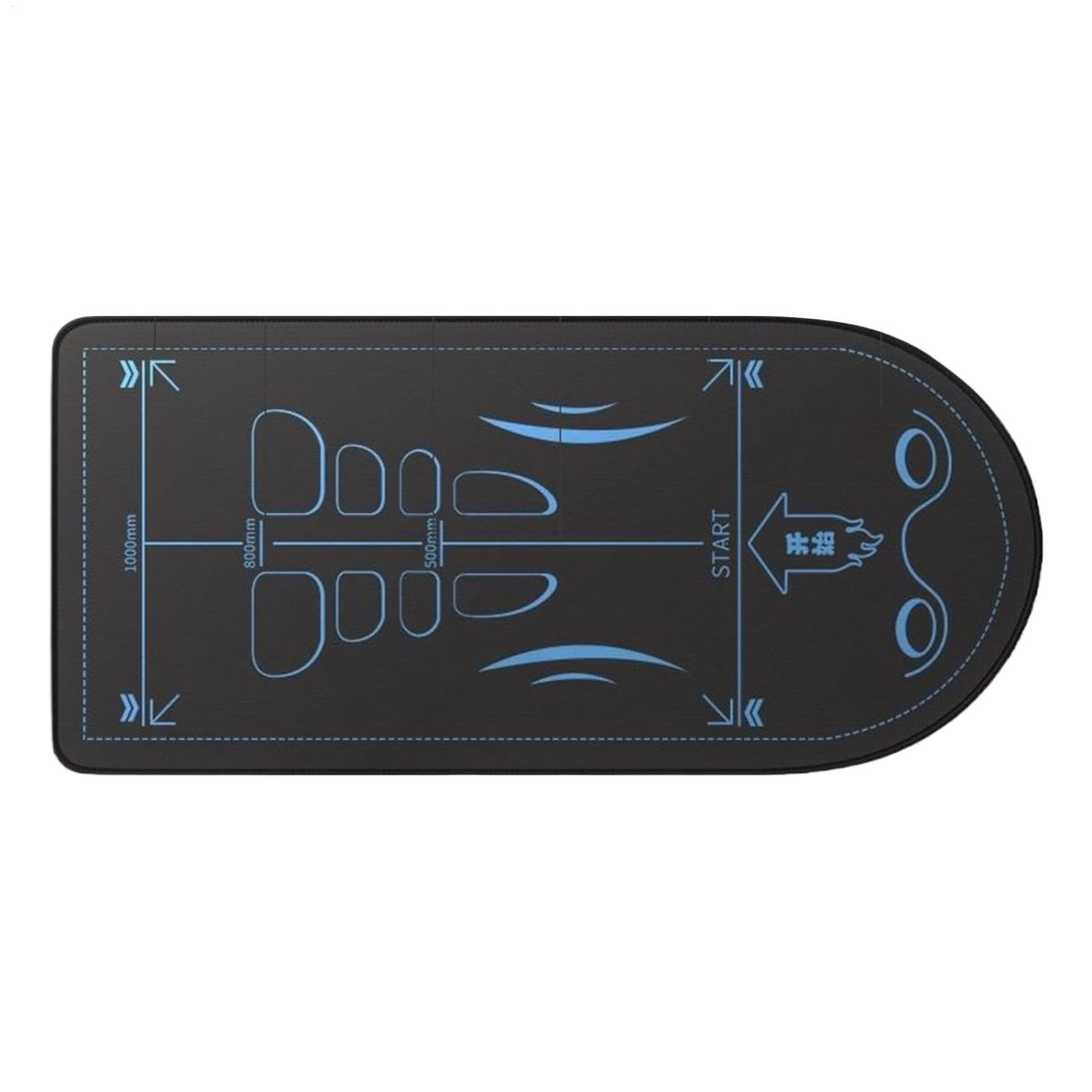 Arroopu Ab Roller Wheel Exercise Mat | Non-Slip Exercise Mat Abdominal Ab Roller Knee Mat | 7mm Sound Insulation Floor Pad Thick Knee Pad for Women & Men