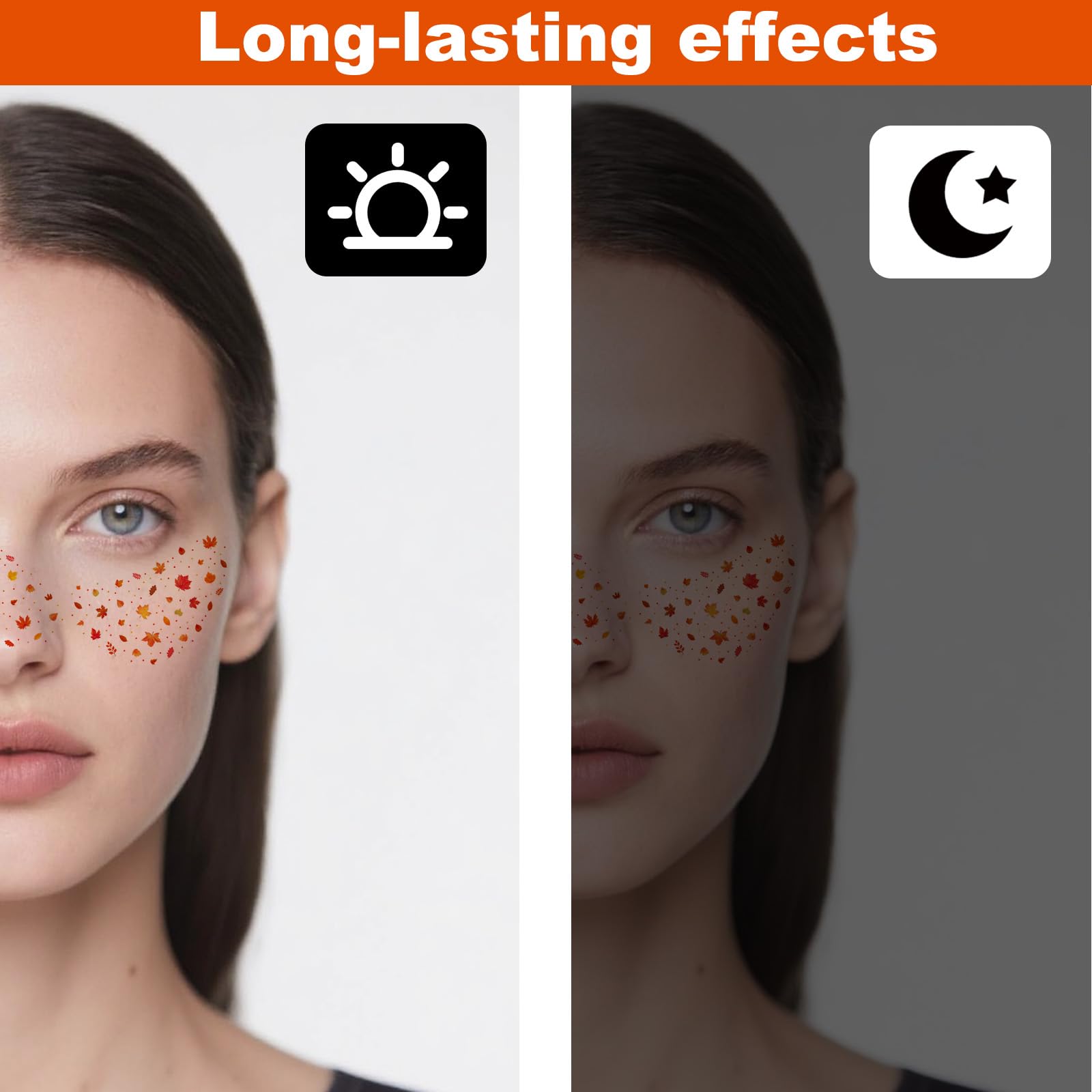 6pcs Fall Face Stickers - Image 4