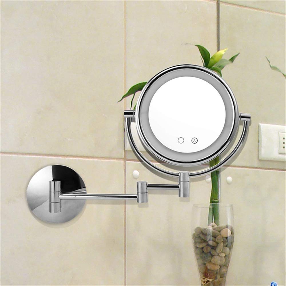 Espejos Redondos Para Baños Espejo Redondo De Baño De 48 Pulgadas, Espejo Circular Montado En La Pared Con Marco De Metal, Espejo Moderno Adecuado Para Baño, Tocador, Entrada, Sala De Estar, Decoración