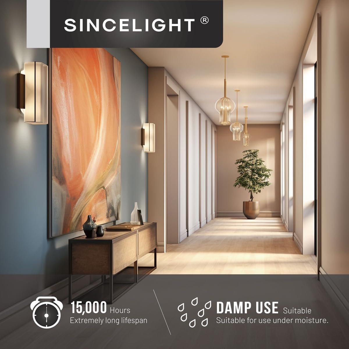 SINCELIGHT Vintage LED-Glühbirnen E14 6er-Pack – Retro-Kerzenform, 3W, Warmweiß