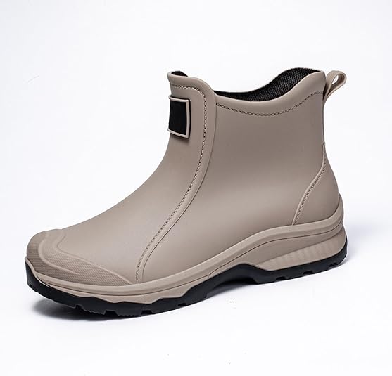 Bottes De Pluie Homme Hautes En PVC - Semelle Antidérapante, Imperméables, Pour Jardin, Ferme, Vélo, Outdoor, Pointure 46 - 6