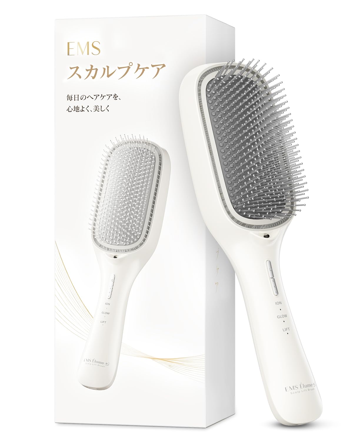 Amazon | Hothwal ヘアブラシ 電動 1台多役 EMS リフトケア ブラシ