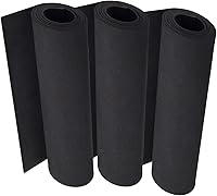 Vista 35 de Rollos de hojas de espuma negra, hoja de espuma EVA grande premium de 13.9" x 59", 5mm de grosor, densidad 86kg/m3 para disfraz de Halloween