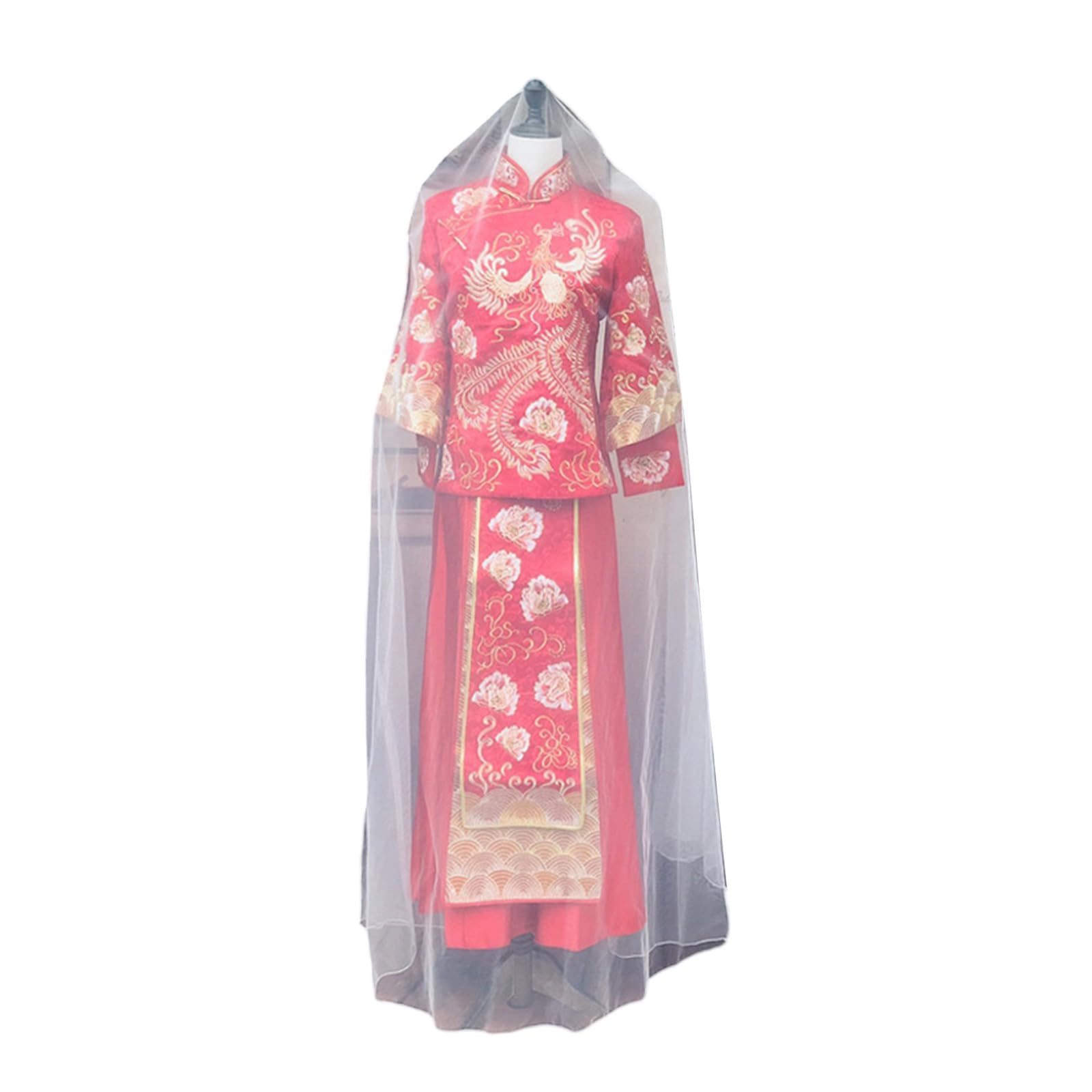Kalttoy Bridal Gown Covers with Double Side Designs and Seethrough Wedding Dress Covers for Gowns Protections Double Side Garment Bag
