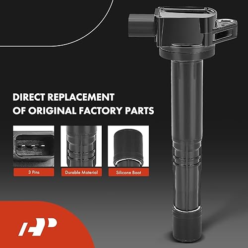 Miniatura 3 de A-Premium Juego de 4 bobinas de encendido y bujías de iridio compatibles con Acura TSX 2004 2005 2006 2007 2008 2.4L