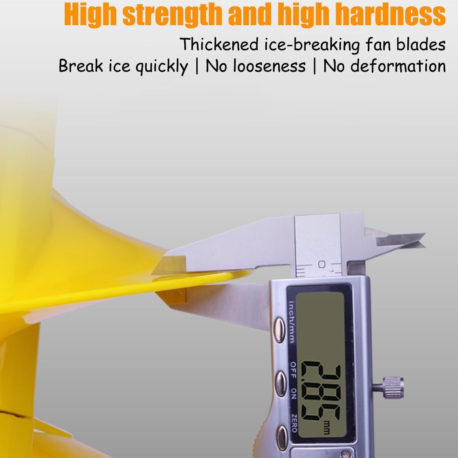 Electric Ice Drill with Drill Motor and Auxiliary Handle, Ice Fishing Auger Bit 8 Inch, Rechargeable Electric Ice Drill Bit for Thick Ice