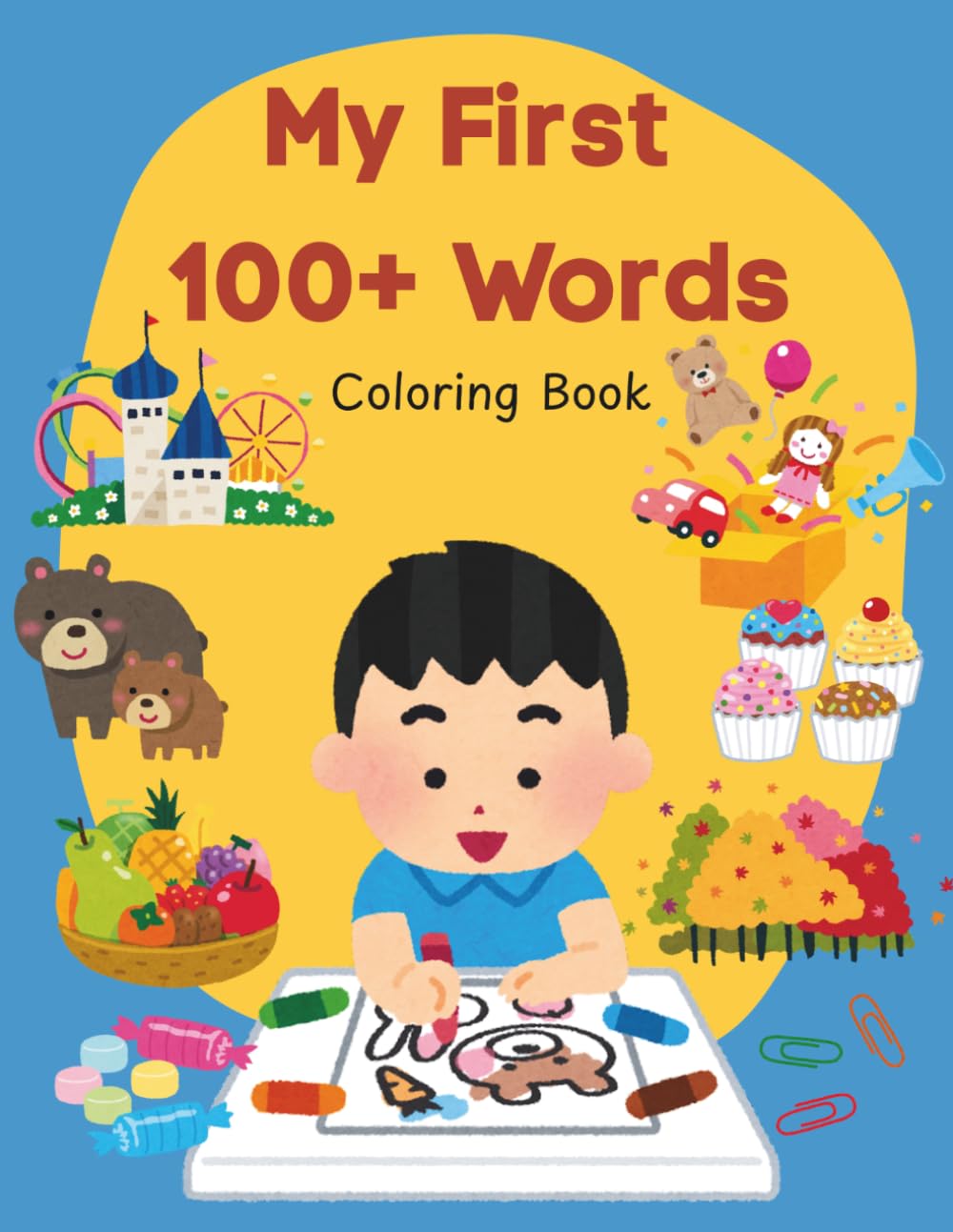 My First 100+ Words in English: Coloring Book