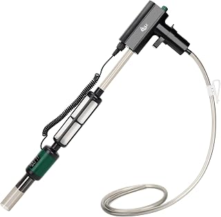 Aquarium Rechargeable Gravel Cleaner,Energy Saving Fish Tank Siphon Vacuum Cleaner,Adjustable Flow Rate,Portable Automatic Water Changer,Remove Dirt Wash Sand Water Circulation Filter 6W 210GPH