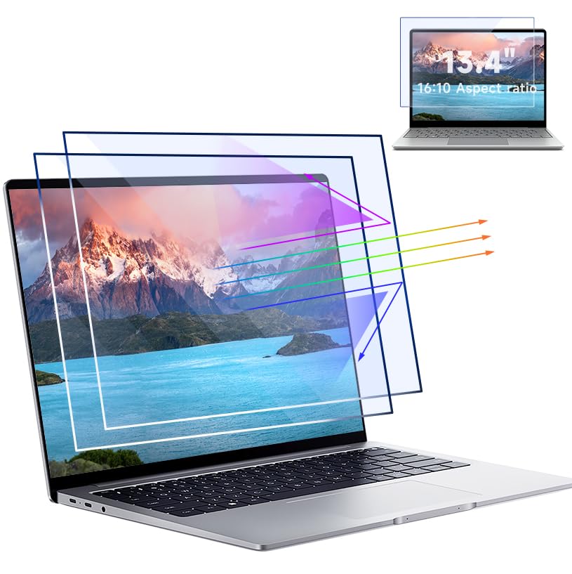 Image of 2 Pcs 13.3 & 13.4 inch 16:10 Laptop Screen Protector With Blue Light Filter