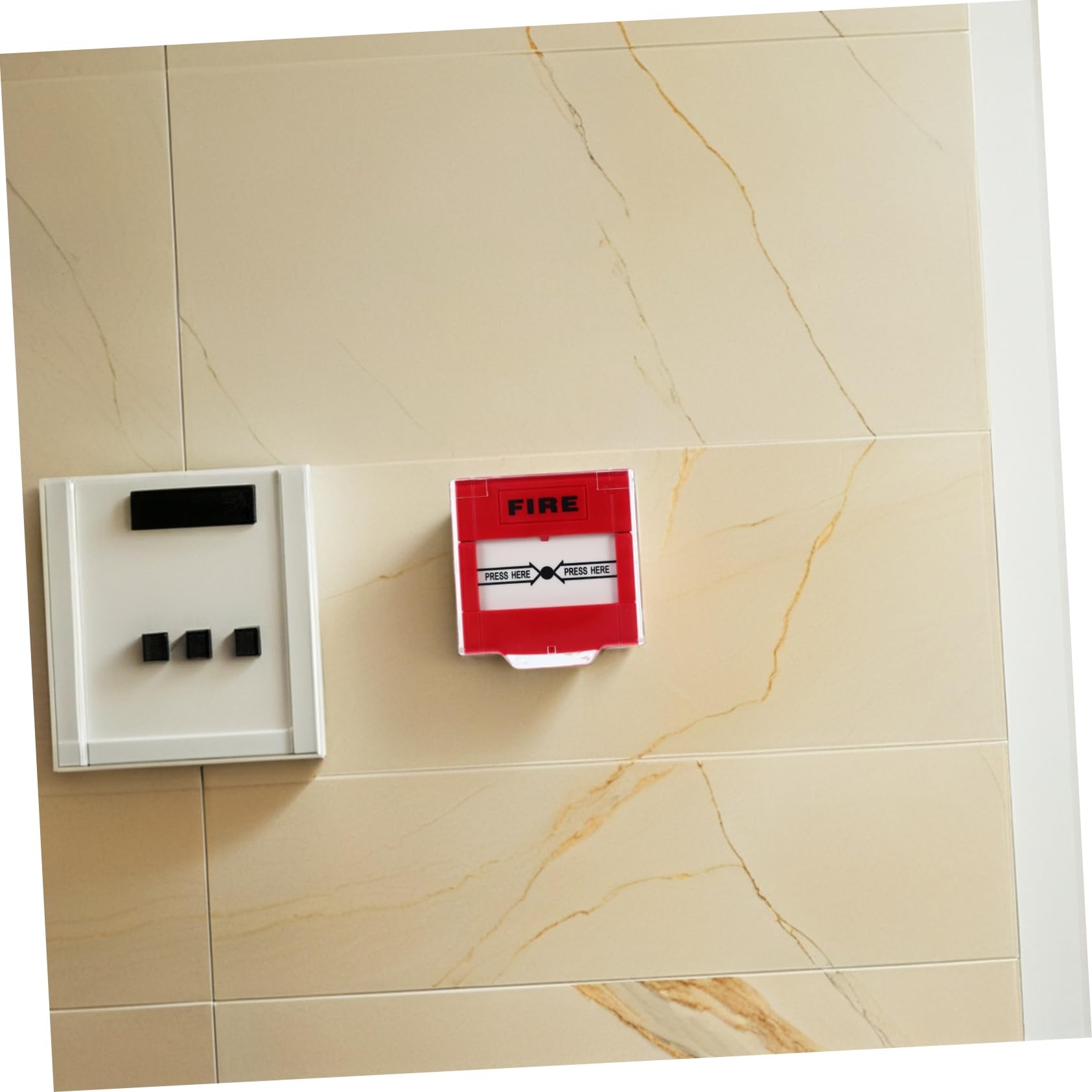 Botón de Alarma de Punto de Llamada Manual Rojo Reinicio de Emergencia, Interruptor de Reinicio de Fuego para Seguridad contra Incendios en Casa y Oficina, 2 Piezas, Uso Inmediato