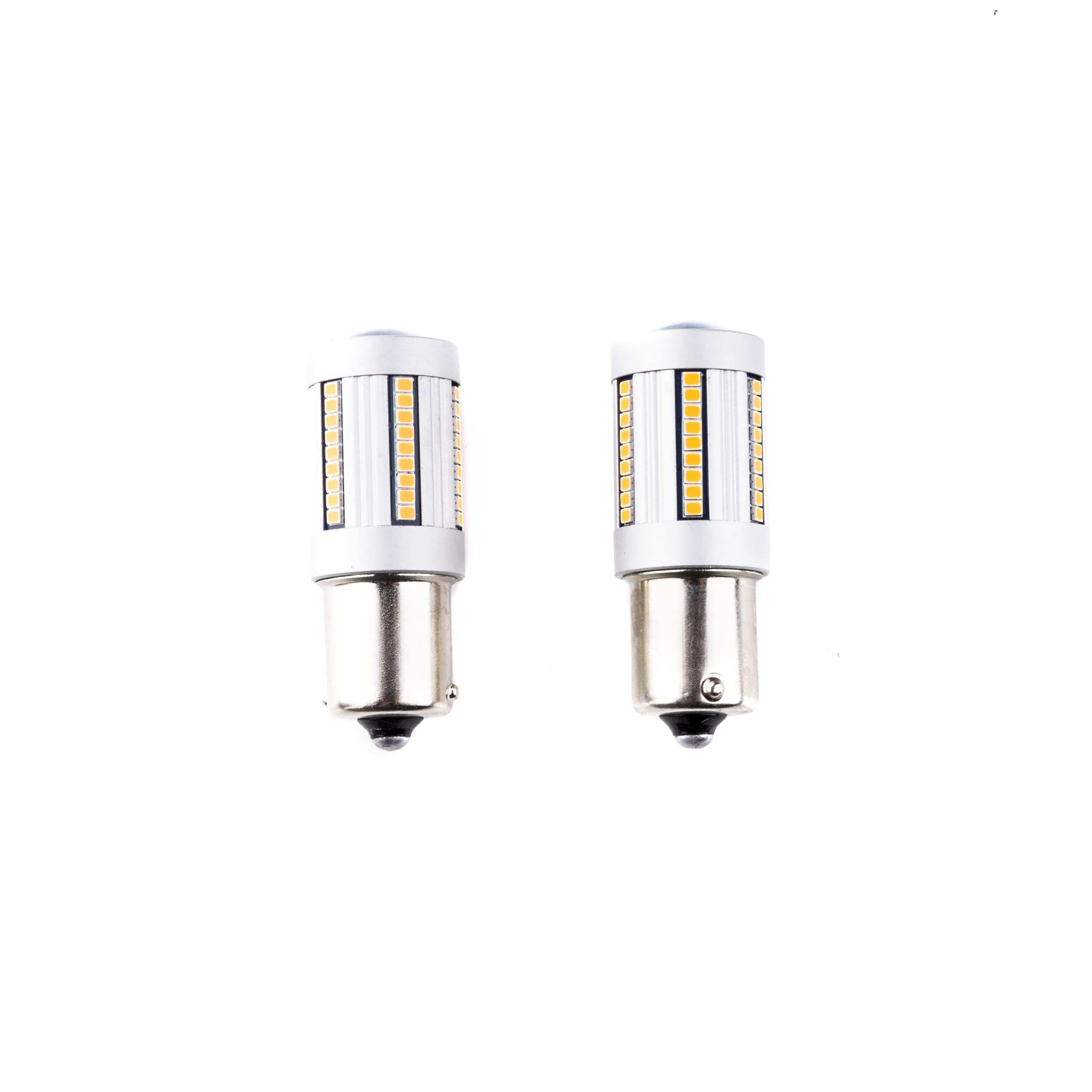 EinParts Żarówki LED P21W 12V 1700-1800K (Pomarańczowy), System CANBUS, Diody 66x SMD 2016, 2 Sztuki