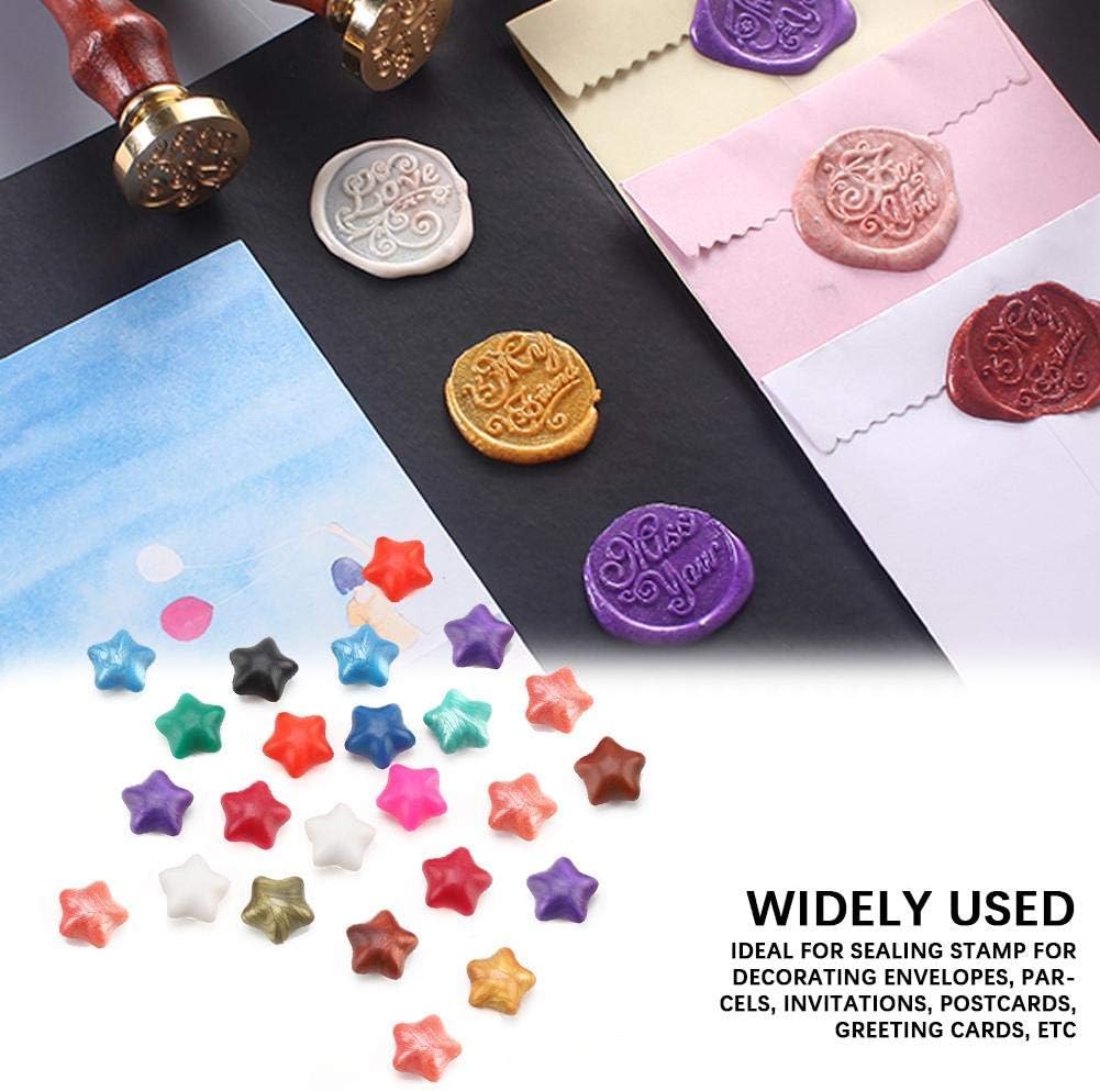 🔥 100 Pcs Sealing Wax Beads Pentagram Five-Pointed Star Wax Beads for Retro Seal Stamp and Envelope Invitation Card(Mixed Color) New Product 100 Pcs Sealing Wax Beads Pentagram Five-Pointed Star Wax Beads for Retro Seal Stamp and Envelope Invitation Card(Mixed Color)