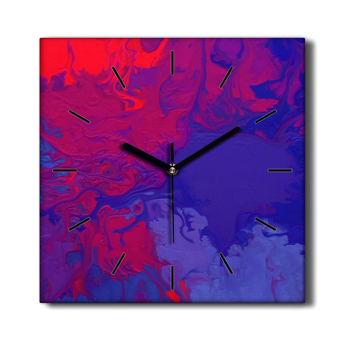 Horloge sur Toile sans tic-tac Coloray pour Chambre et Salon Calme