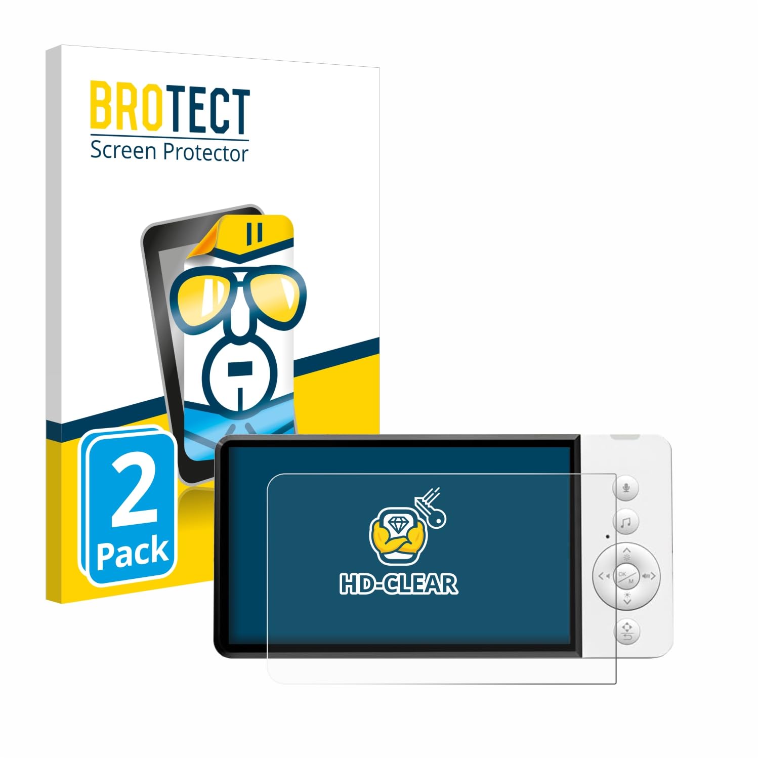 brotect Pellicola Protettiva per GHB ABM720 Protezione Schermo (2 Pezzi) [Trasparente, Anti-Impronte]