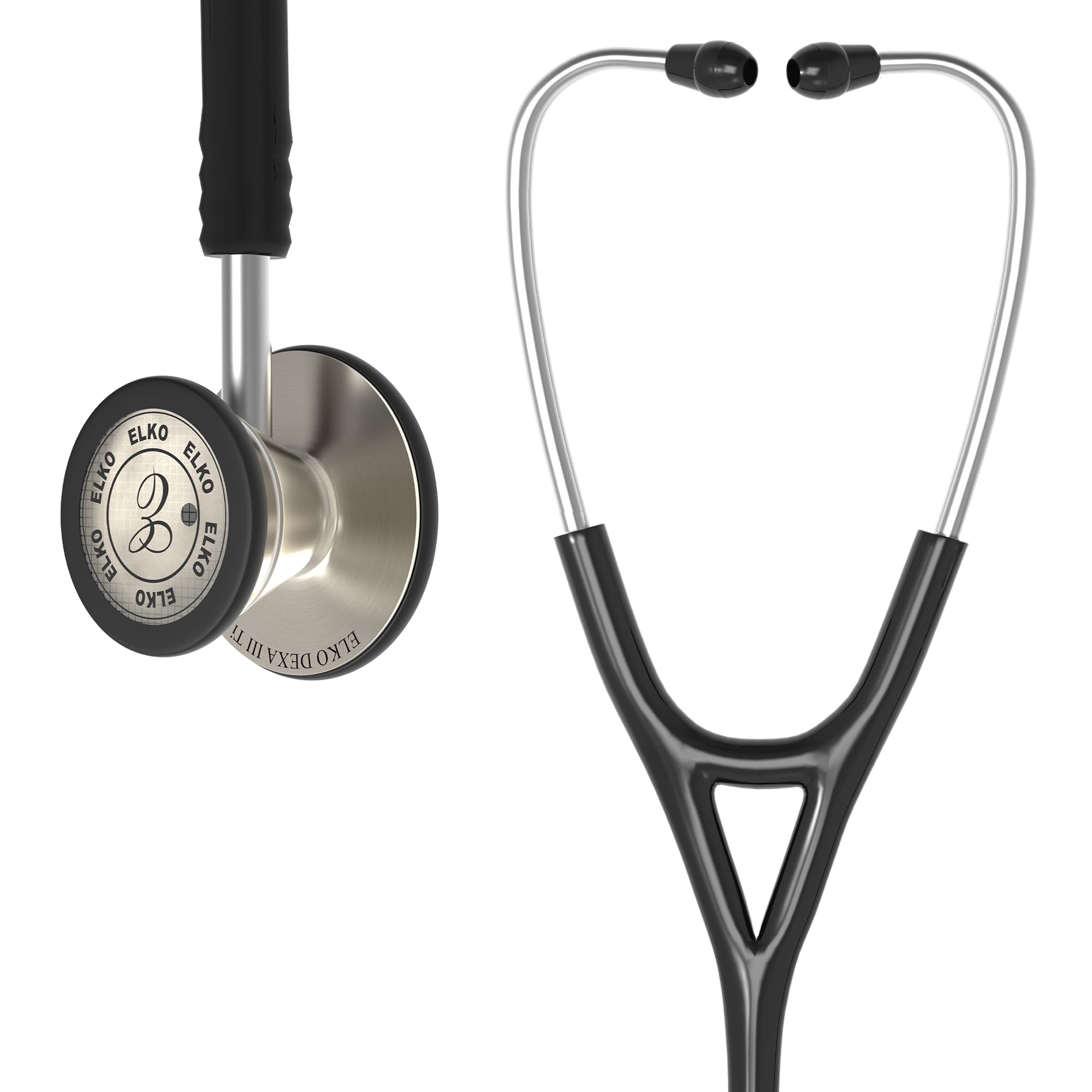 See full amazon price history chart for ELKO EL-250 DEXA III Ti Titanium dual head acoustic stethoscope | Adult & Pediatric Stethoscope with Double-sided Natural Titanium Chestpiece | Two-Way PVC Tubing | Doctors & Medical Students (BLACK) ELKO EL-250 DEXA III Ti Titanium dual head acoustic stethoscope | Adult & Pediatric Stethoscope with Double-sided Natural Titanium Chestpiece | Two-Way PVC Tubing | Doctors & Medical Students (BLACK) (B0DGQHRH56) Amazon Price History, Amazon Price Tracker