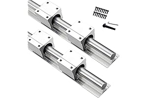 16mm Linear Rail, 78.7-Inch SBR16-2000mm Linear Guide Rail with 4 SBR16UU Square...