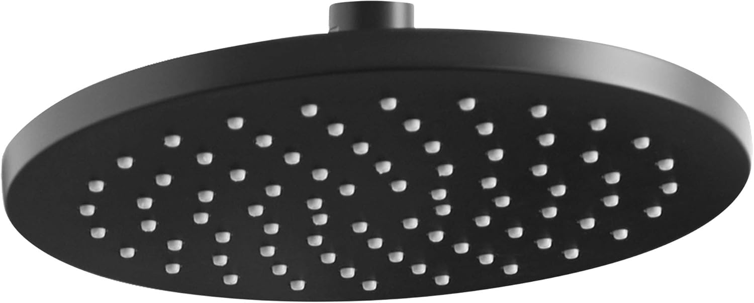 American Standard 1660528.243 Studio S 1-Spray 8 in. Single Wall Mount Fixed Shower Head, Matte Black